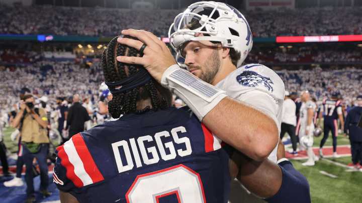 Josh Allen and Stefon Diggs' embrace captured on hot mic after New England Patriots receiver's return to Buffalo Bills