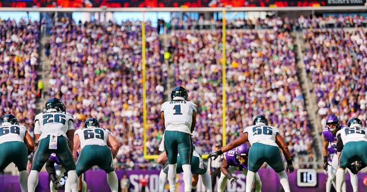 Handing out 10 awards from the Eagles
