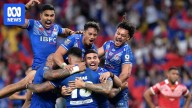 Samoa defeats Tonga 34-6 to qualify for Pacific Cup final as lightning wreaks havoc