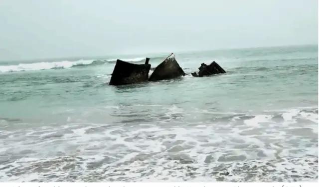 Ship Wreckage Surfaces Near Odisha’s Kendrapada After Cyclone Montha