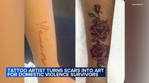 Artist Ben Wahhh of Deluxe Tattoo started Ink Relief Program with Salt and Light Coalition to help domestic violence survivors