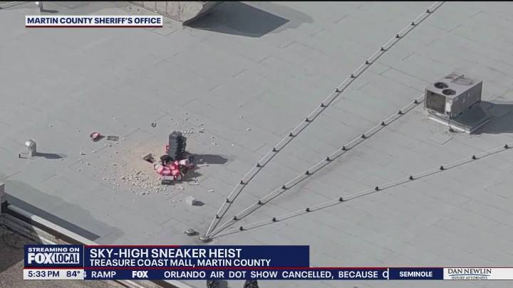 Hundreds of Nike shoes stolen in overnight, rooftop break
