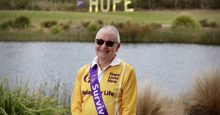 Cancer survivor Stuart Barnes supports Wollongong Relay for Life