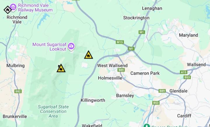 NSW RFS issues 'Advice' alert for West Wallsend fire
