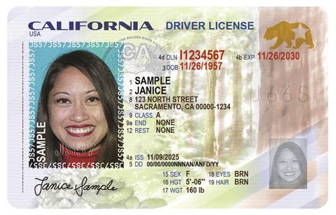 California rolls out driver’s license with new design and security features