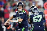 Seattle Seahawks Celebrate Win Over Houston Texans In 27
