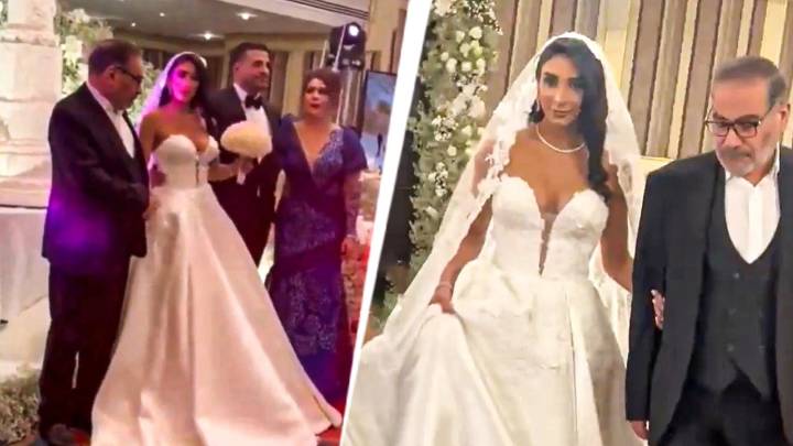 Revealing wedding dress of daughter of Iran's hijab enforcer sparks outrage