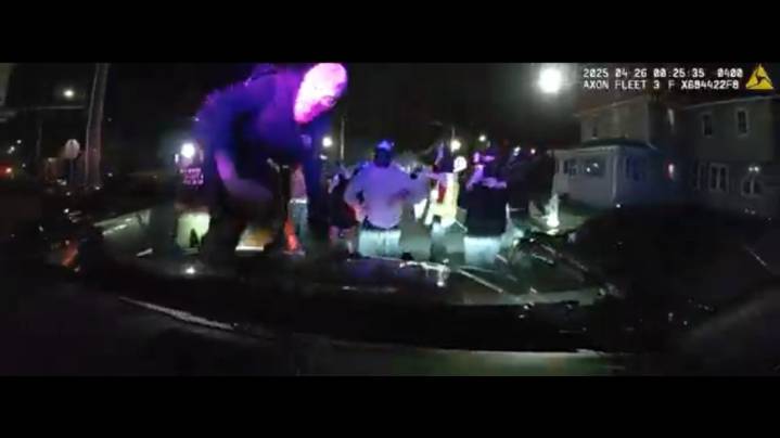 Man accused of jumping on police cruiser during CT street takeover