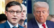 Mike Johnson Betrays' Trump & Agrees He's 'Unhinged' in Hot Mic Moment