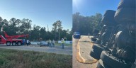 18-wheeler hauling large pipes loses load in Livingston Parish; traffic being rerouted