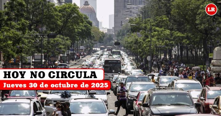 Hoy No Circula jueves 30 de octubre 2025: qué autos descansan en CDMX y Edomex