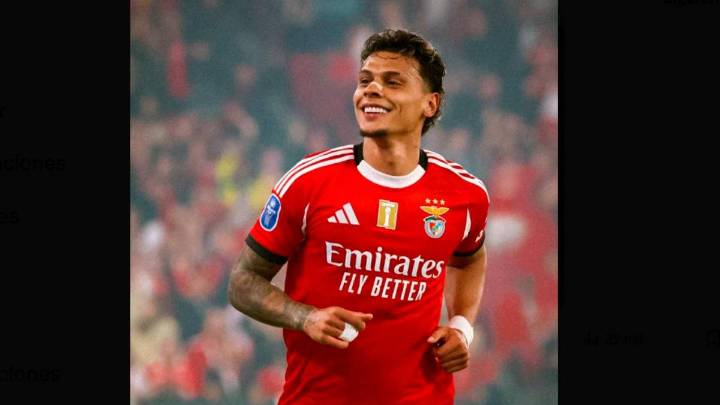 Richard Ríos vuelve a sonreír: fue figura en el triunfo de Benfica en Portugal