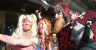 Blood-drenched zombies invade Carytown for Richmond Zombie Walk