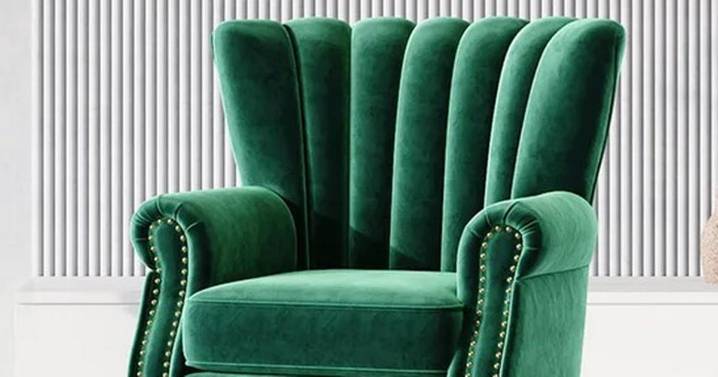 Save over £200 on beautiful 'plush and sturdy' green velvet Debenhams armchair
