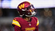 Jayden Daniels exits Commanders' loss; MRI on hamstring next