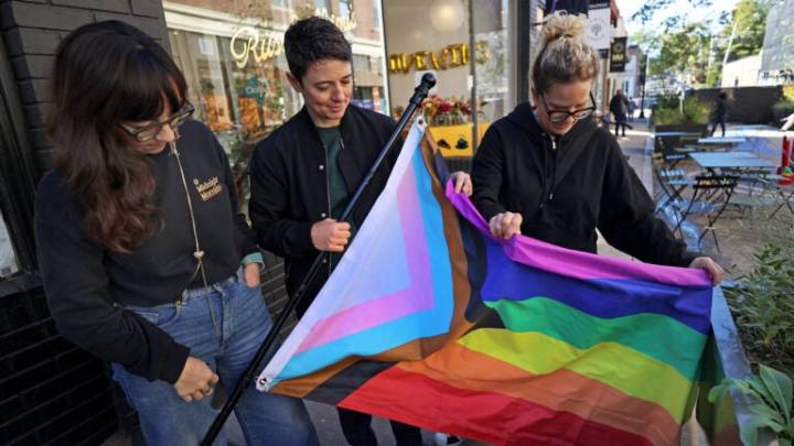Community shows support for Roslindale business owner after Pride flag torn down