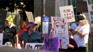 Corydon residents share dissatisfaction with Trump during 'No Kings' protest