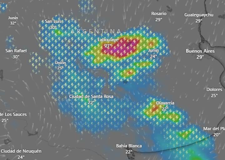 En 11 provincias. Emiten alertas por tormentas y viento zonda para este jueves