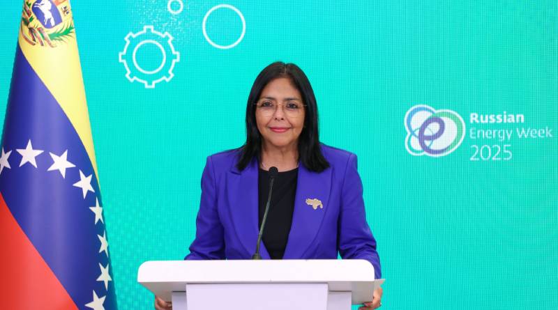 Vicepresidenta Rodríguez: 26% de la producción mundial de petróleo está bajo sanciones ilícitas