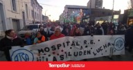 Río Gallegos Movilización por la suspensión de los trabajadores de la Salud