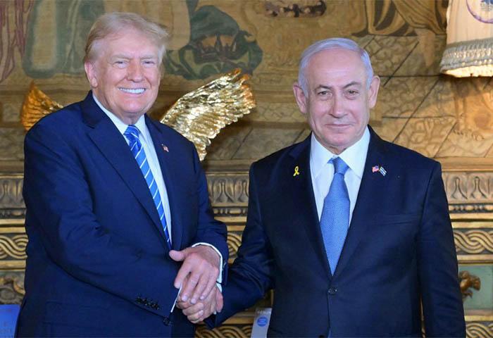 Donald Trump pide que se indulte al primer ministro de Israel Benjamín Netanyahu