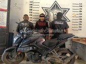 Detienen en Muna a dos sujetos por el robo de una motocicleta