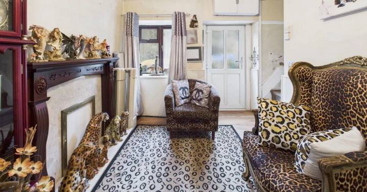 House covered floor to ceiling in leopard print goes on sale for £250,000