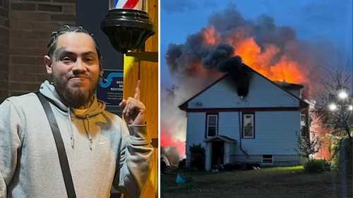 Father hit by car just hours after fire destroyed his family's home in Pleasantville, New Jersey