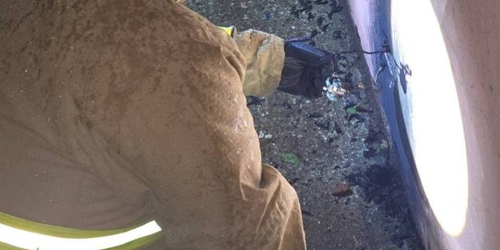 Un principio de incendio en el ex mercado municipal generó alarma entre los vecinos de Alberdi