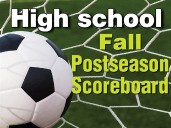 2025 high school state tournament scores for Oct. 14