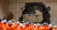 Moment HS2 tunnel machine smashes into Birmingham at last after 19