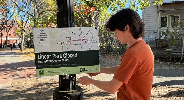 Cambridge’s Linear Park path to close for improvements