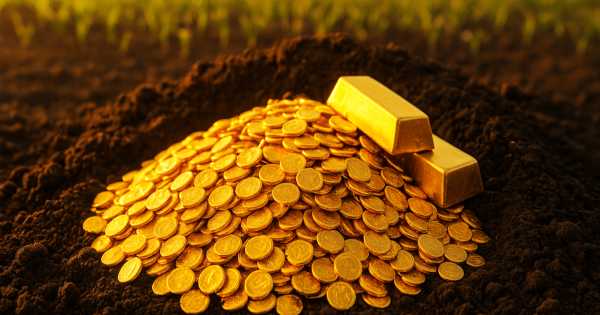El tesoro oculto que nadie imaginaba: hallan monedas y lingotes de oro en un campo sembrado y le pertenece todo su valor a un solo país