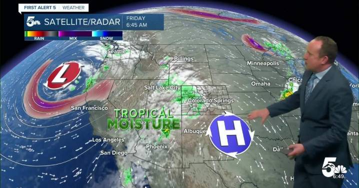 Weekend rain to soak western Colorado, with a few showers on the Plains