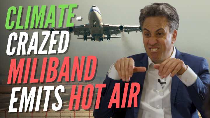 Miliband Emits More Carbon Dioxide From Flights Than Average Brit Does in 35 Years