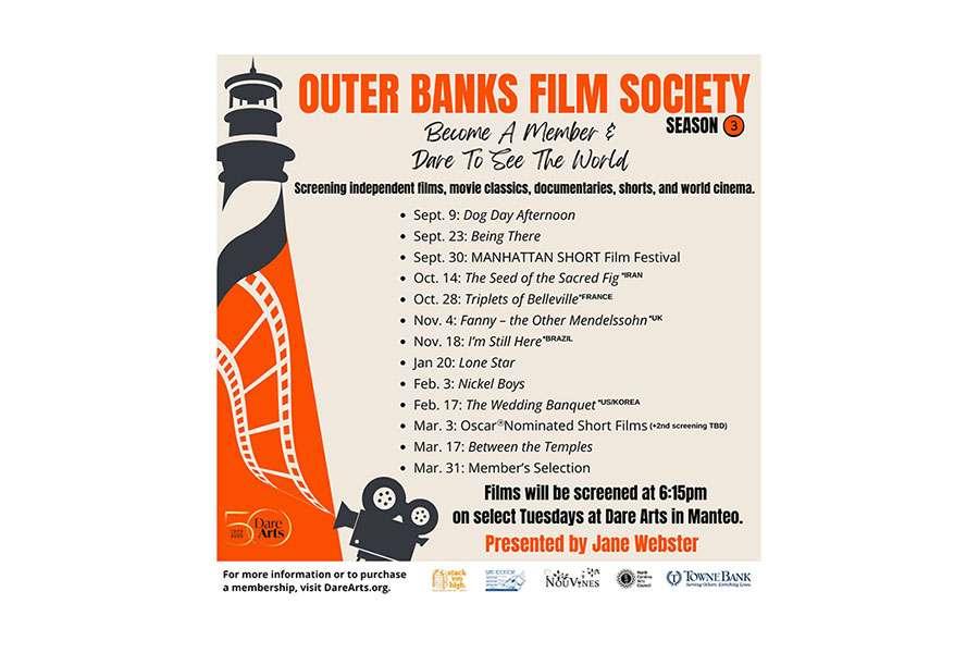 The Outer Banks Voice -   The Outer Banks Film Society’s new season of films, movie classics, documentaries, shorts and world cinema