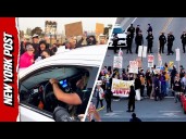 Chaos Erupts as Protesters Surround Border Patrol Vehicle