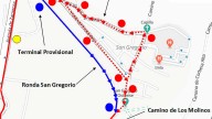 Los buses 29, 50 y N7 sufren desvíos por un reventón en San Gregorio