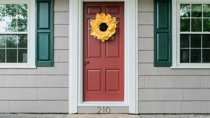 The Unique Door Design That Makes Your Small Entryway Feel Bigger & Brighter
