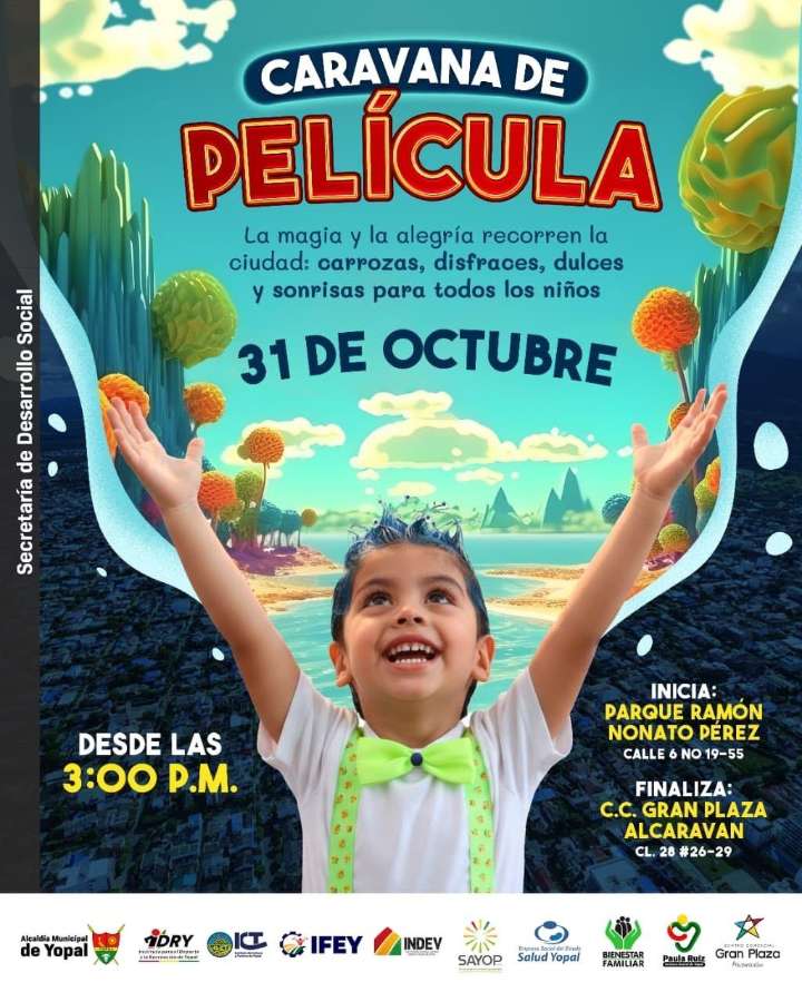 Yopal vivirá la Caravana de Película más mágica del Día Dulce