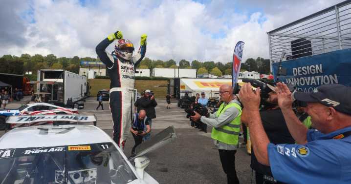 Andretti mounts epic comeback to win in Trans Am's first visit to Barber
