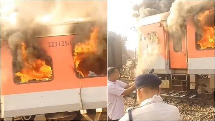 Fire Breaks Out In Amritsar-Saharsa Gareeb Rath Near Punjab's Sirhind; Dramatic Visuals Surface