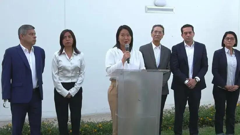 Keiko Fujimori anuncia que definirá "en pocos días" si postulará a las Elecciones 2026