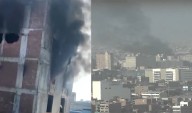 Barrios Altos: edificio que serviría como almacén clandestino se incendia y genera pánico en vecinos