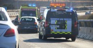 Una mujer herida al colisionar dos coches en la A