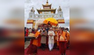 LG Manoj Sinha Departs From Elista, Kalmykia, Russia To New Delhi