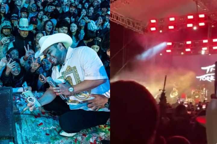 En concierto de Tito Torbellino Jr.,  hombres son captados disparando al aire