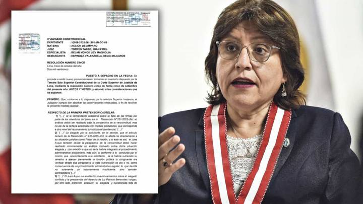 Poder Judicial ordenó la reposición de Delia Espinoza como fiscal de la Nación