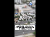 LA sees new trend of homeless encampments forming on private properties