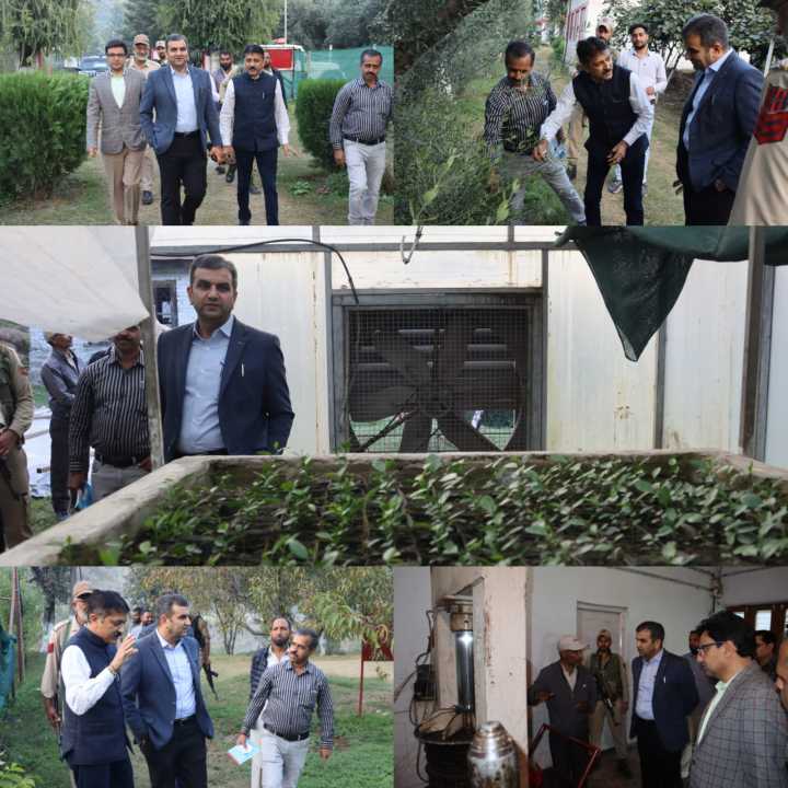 DC Ramban inspects development activities at Horticulture Farm Bhatti